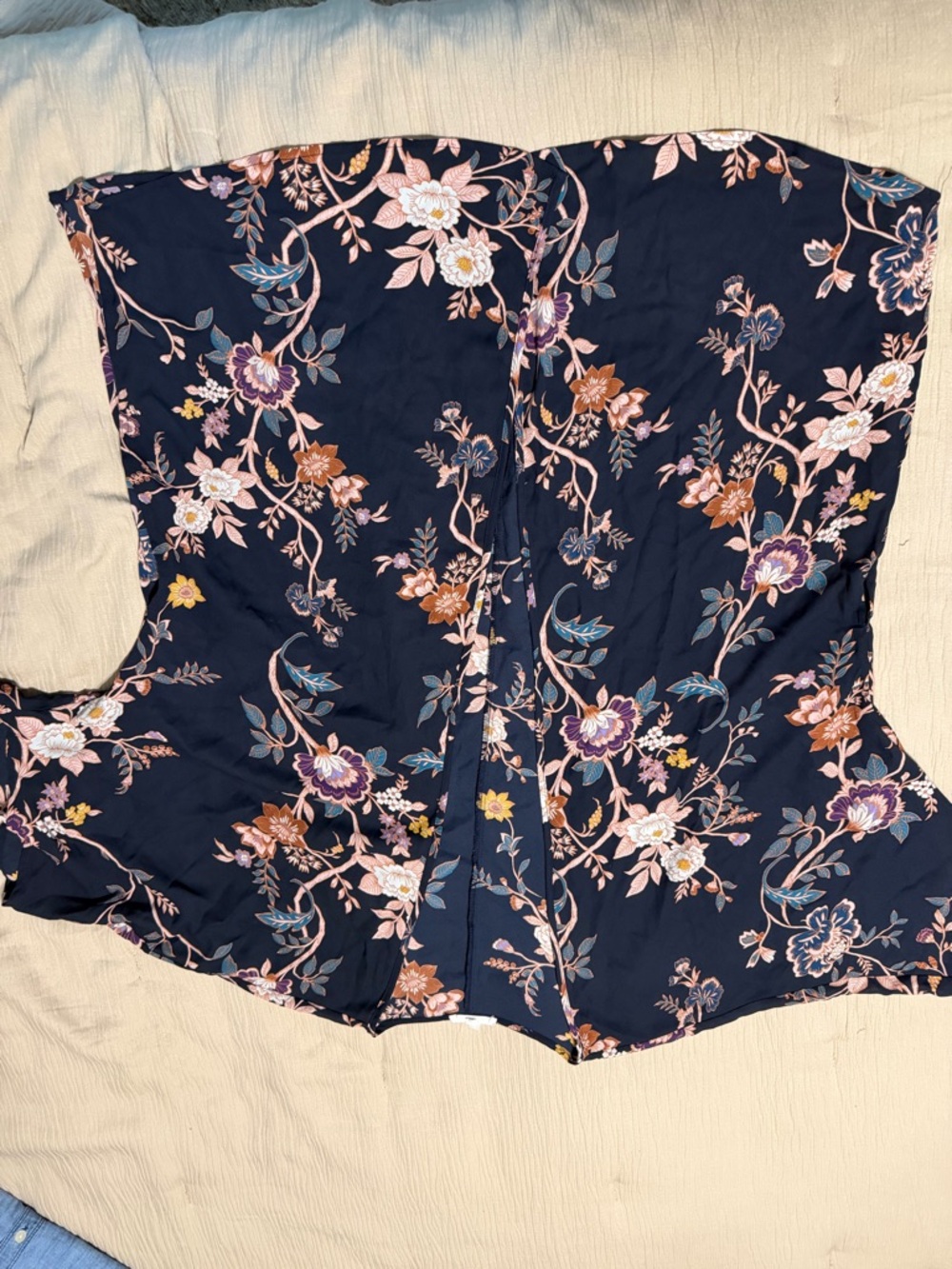 Maurices Navy Floral Kimono